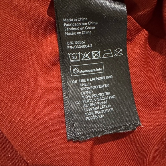 H&M Semi Sheer Cinnamon Brown Peasant Blouse Size 12 - Picture 4 of 5